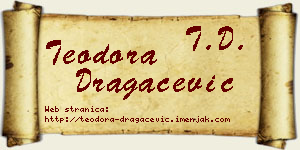Teodora Dragačević vizit kartica